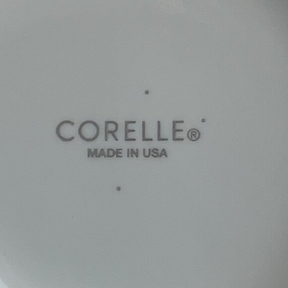 Corelle Vitrelle USA 2 Cereal Bowls Rosemarie Green Rim - Picture 8 of 9